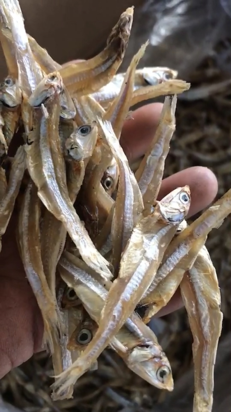 小鱼干淡干小鱼干生晒鱼干【摆摊赶集早市】