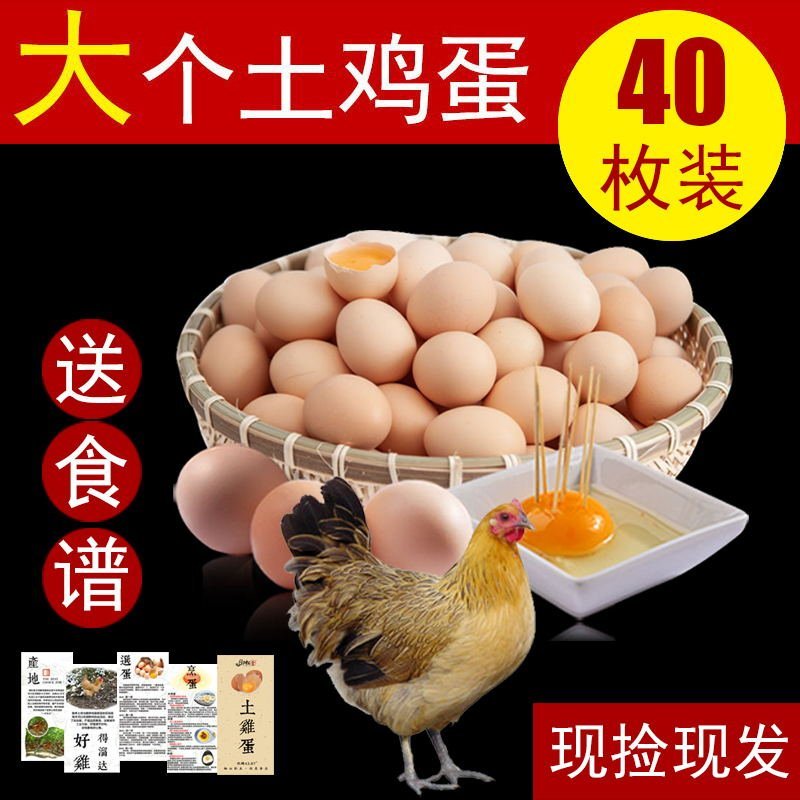 【60-70g大个装】农村散养土鸡蛋柴草笨大鸡蛋破损包赔
