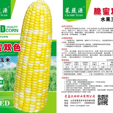 脆蜜双色玉米种子生吃超甜口感好产量高