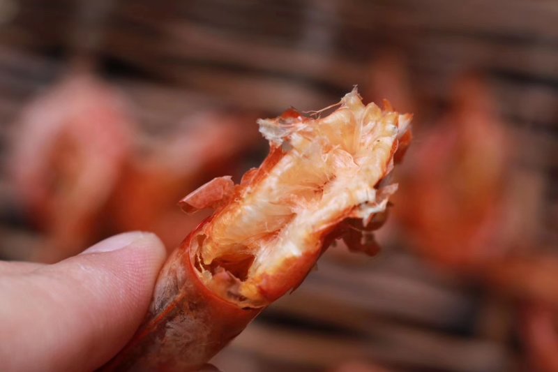 精选小号特级对虾干220只以上1斤即食烤虾干