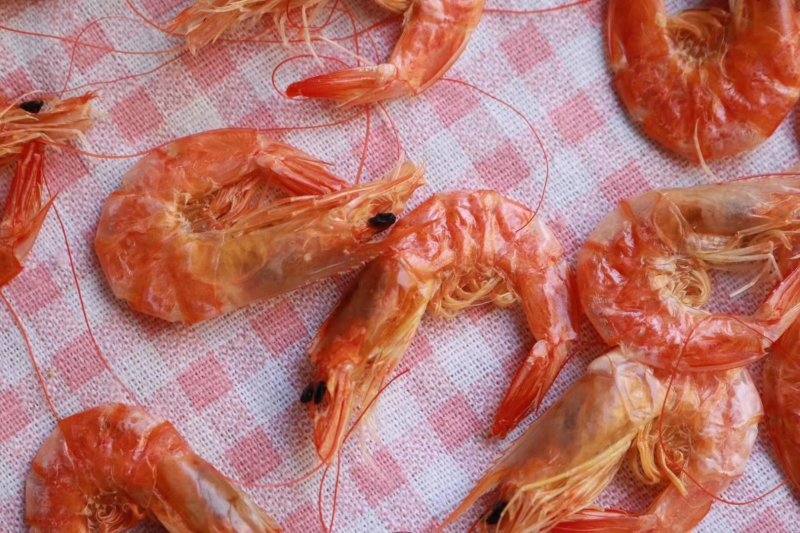 精选小号特级对虾干220只以上1斤即食烤虾干