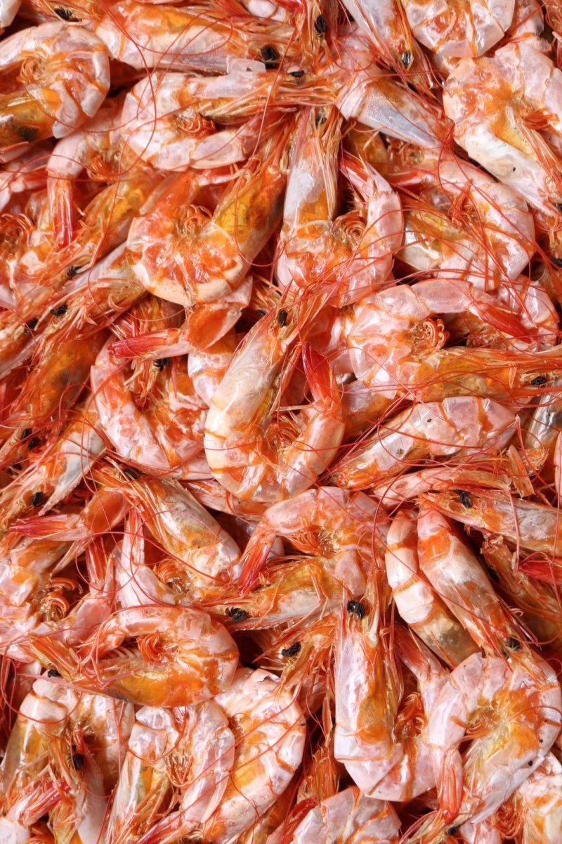 直销批发大号特级对虾干1斤装160只即食烤虾干