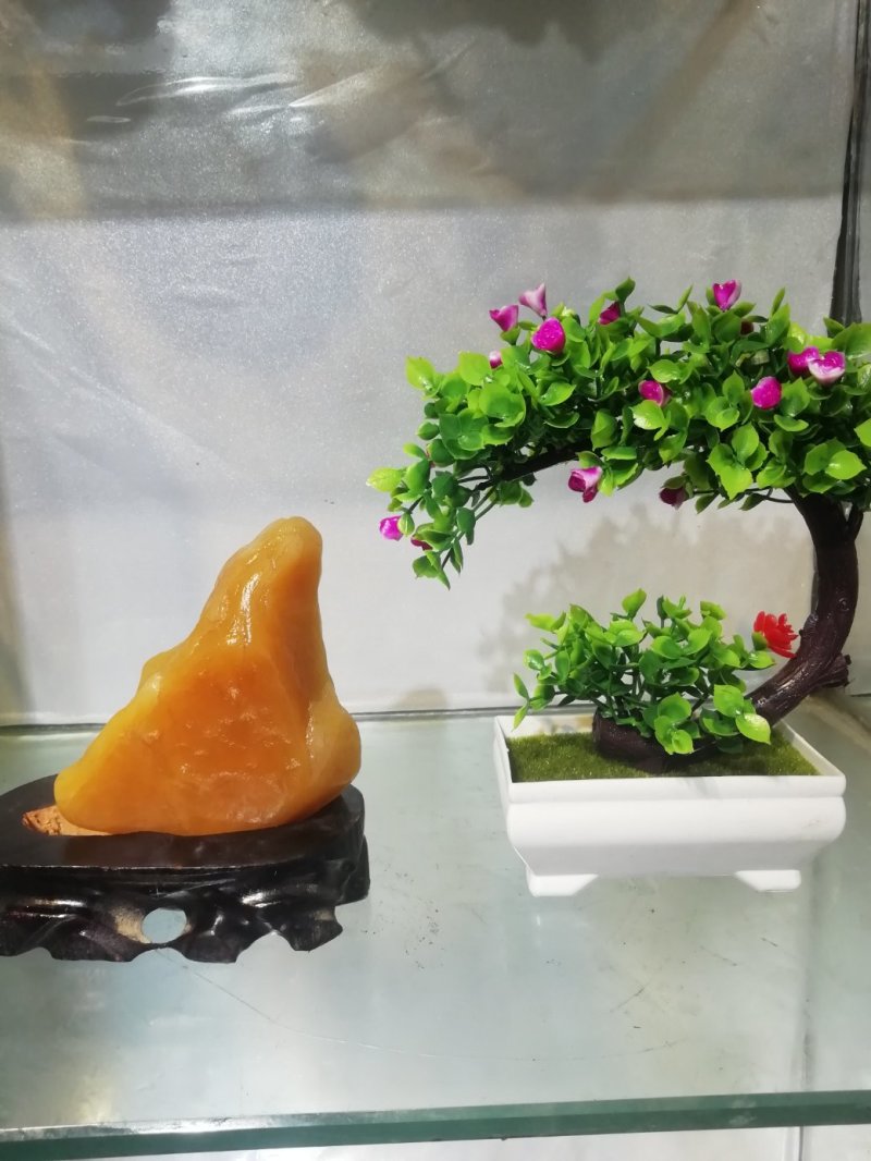 高凉彩玉碧玺猪肉石黄蜡石黄龙玉彩玉彩蜡画面石造型石奇石摆