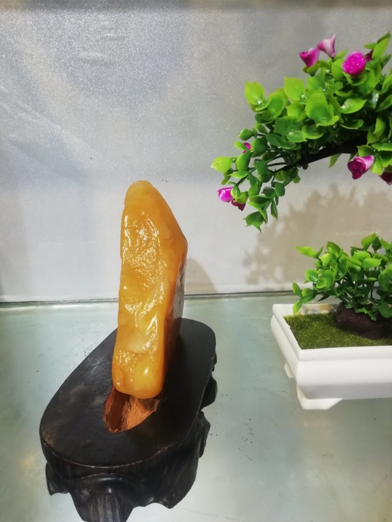 高凉彩玉碧玺猪肉石黄蜡石黄龙玉彩玉彩蜡画面石造型石奇石摆