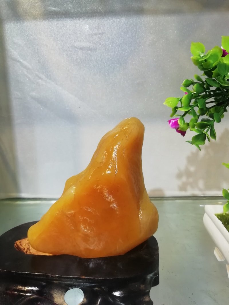 高凉彩玉碧玺猪肉石黄蜡石黄龙玉彩玉彩蜡画面石造型石奇石摆