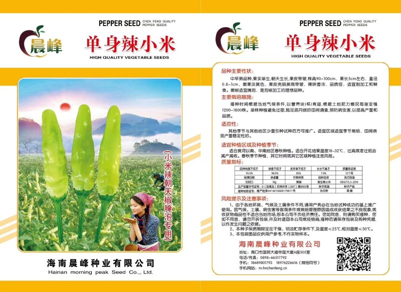 朝天椒种子，小米辣种子，云南小米辣，产量高，品质保障