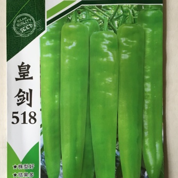 欧兰德皇剑518辣椒种子大果黄绿皮椒新品种