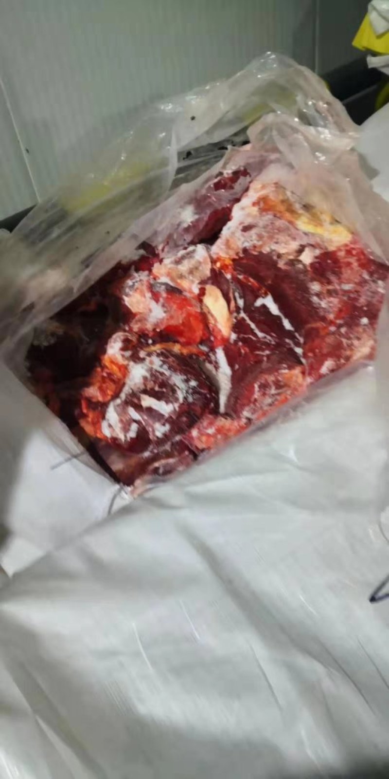 蒙古马肉五分体到货，颜色好看，来自大草原马肉，精修去油