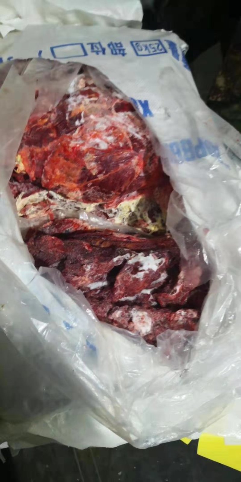 蒙古马肉五分体到货，颜色好看，来自大草原马肉，精修去油