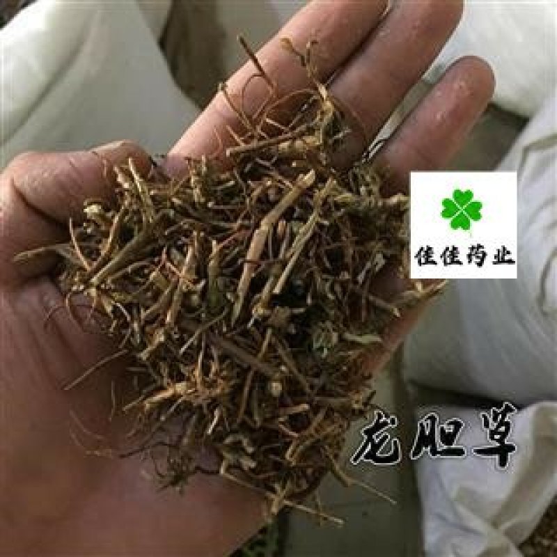 龙胆草好统货实物图过筛货供应各种中药材