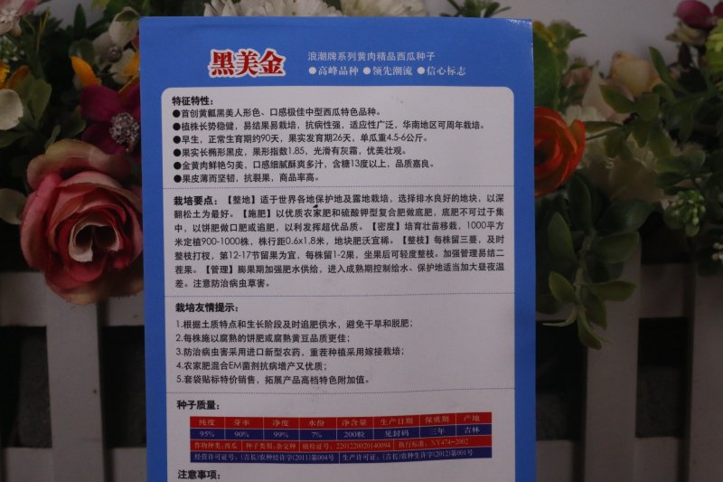 精品西瓜种子黄皮黄瓤花皮橙瓤黑皮红瓤特色礼品西瓜种子