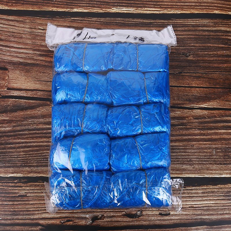 现货销售一次性防水防尘鞋套拖地用鞋套懒人塑料鞋套厂