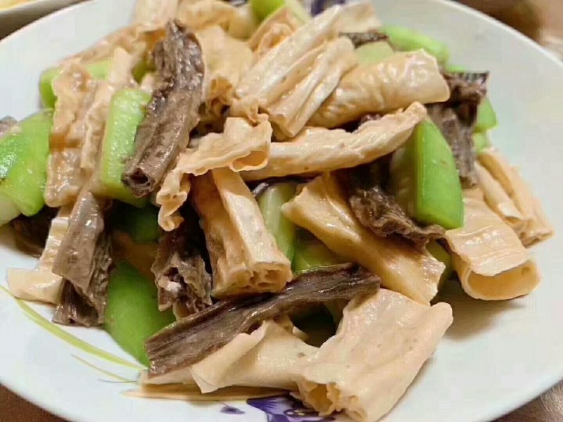 河源农家特产柴火黄豆腐竹干货自产自销