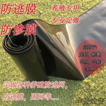 鱼塘蟹养殖小龙虾防逃网定做防逃膜加厚定制围网防渗膜塑料网