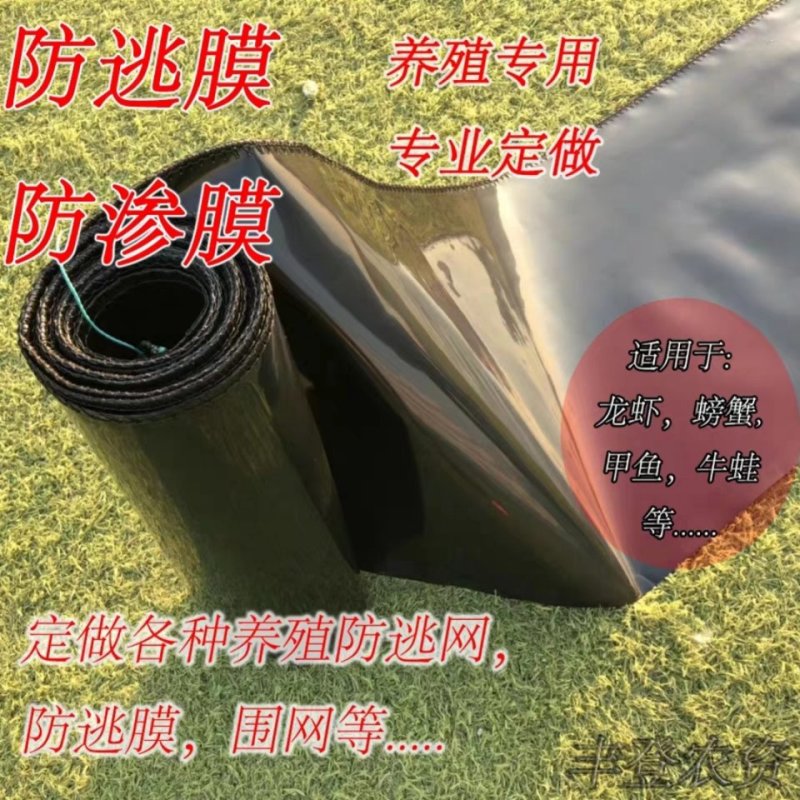 鱼塘蟹养殖小龙虾防逃网定做防逃膜加厚定制围网防渗膜塑料网