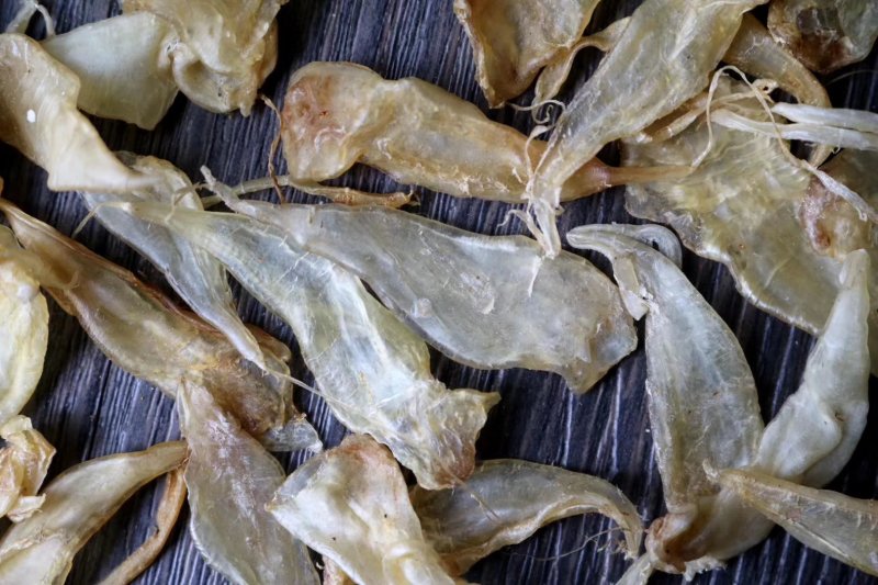 直销批发特级650头缅甸豆仁胶小黄花胶一斤装