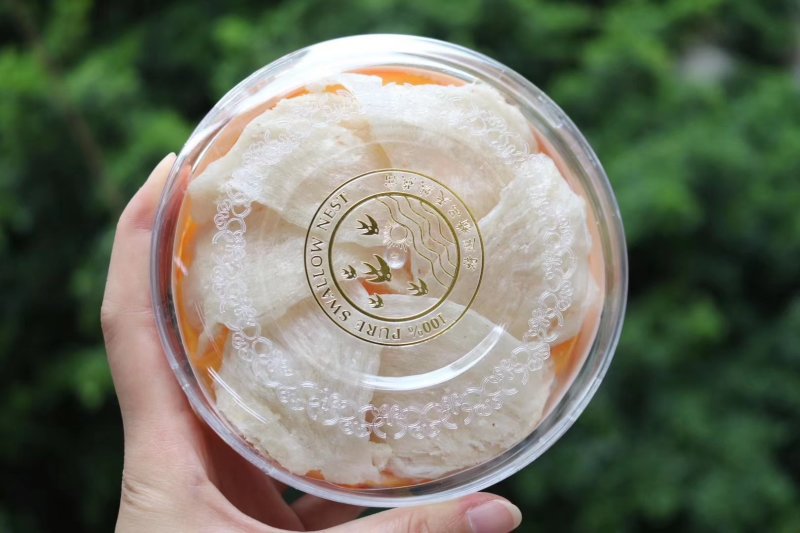 直销批发精品挑选天然燕窝三角盏50g一盒装蛋清味浓