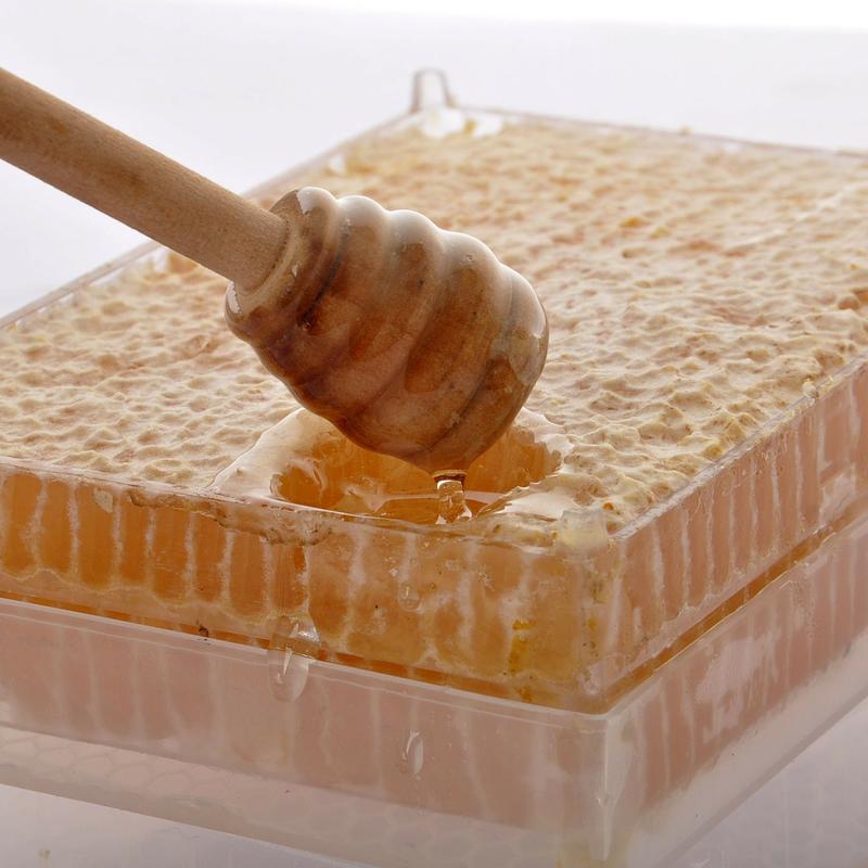 【放心蜜】蜂巢蜜500克/个~包邮自然成熟封盖率高