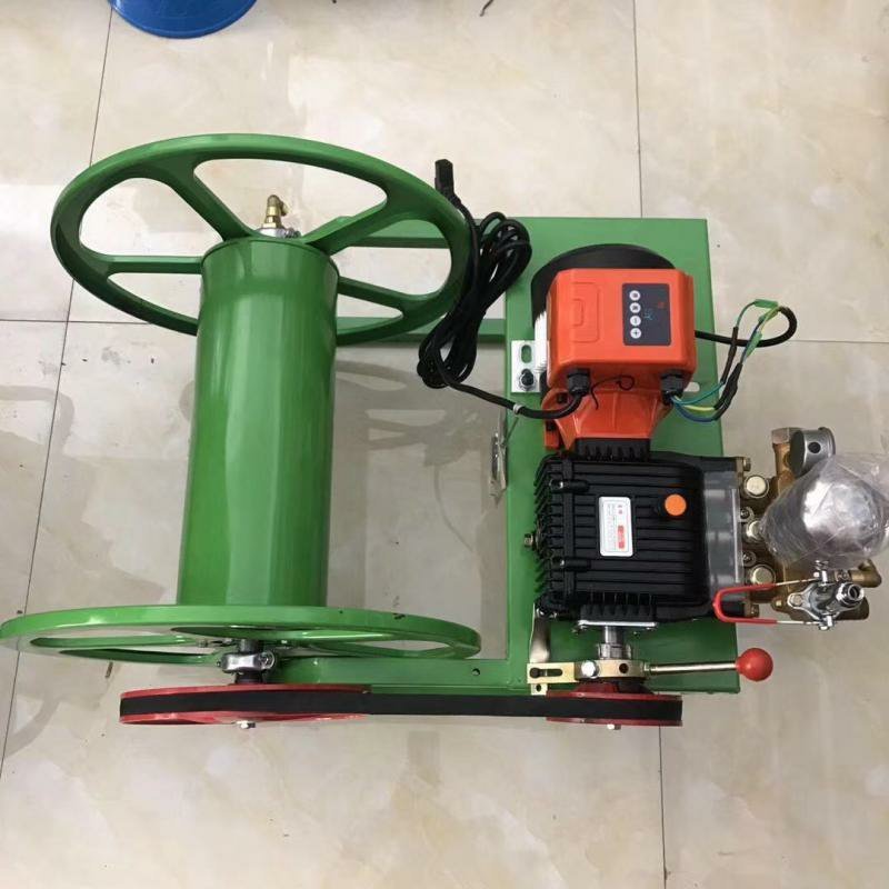 打药机农用大棚缠管打药喷雾48V60V高压喷雾遥控打药机