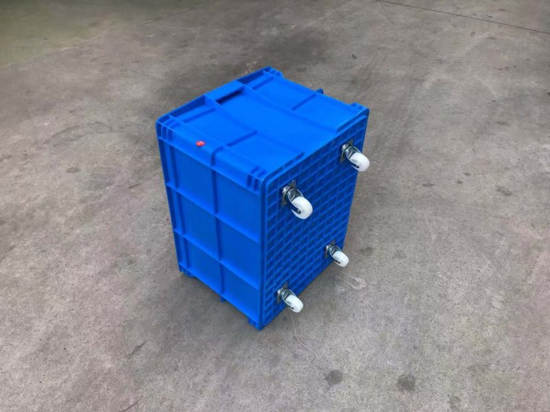 塑料周转箱加厚带盖物流五金整理收纳箱框汽配运输货架储物筐