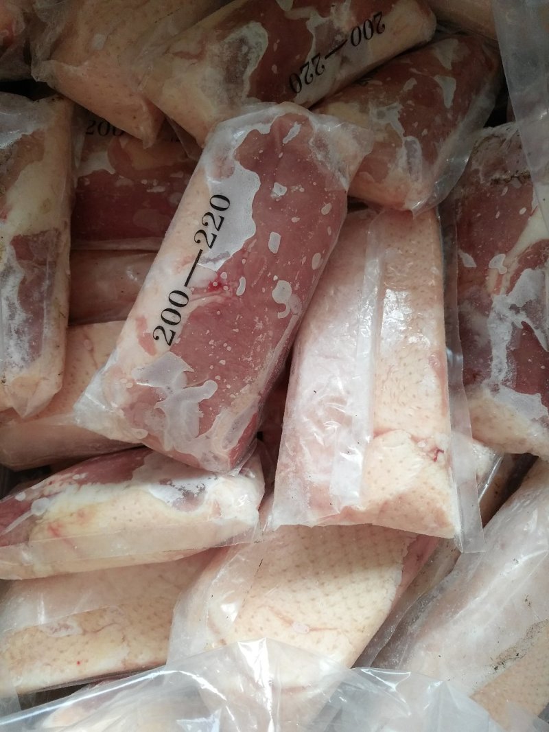 天润新鲜冷冻樱桃谷单冻去皮鸭胸肉，家庭，佳品，价格美丽