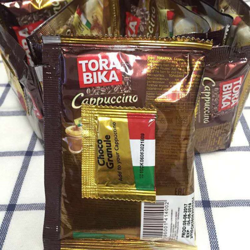 俄罗斯进口印尼TORABIKA速溶咖啡卡布奇诺三合一