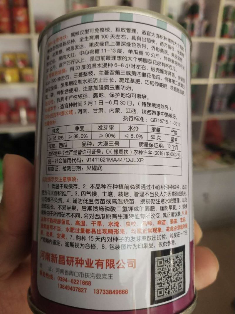 懒汉瓜西瓜种子大漠三号