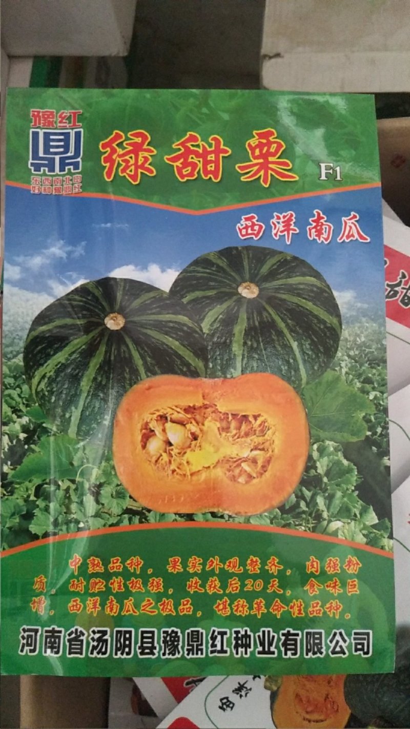 板栗南瓜1~2斤以上扁圆形