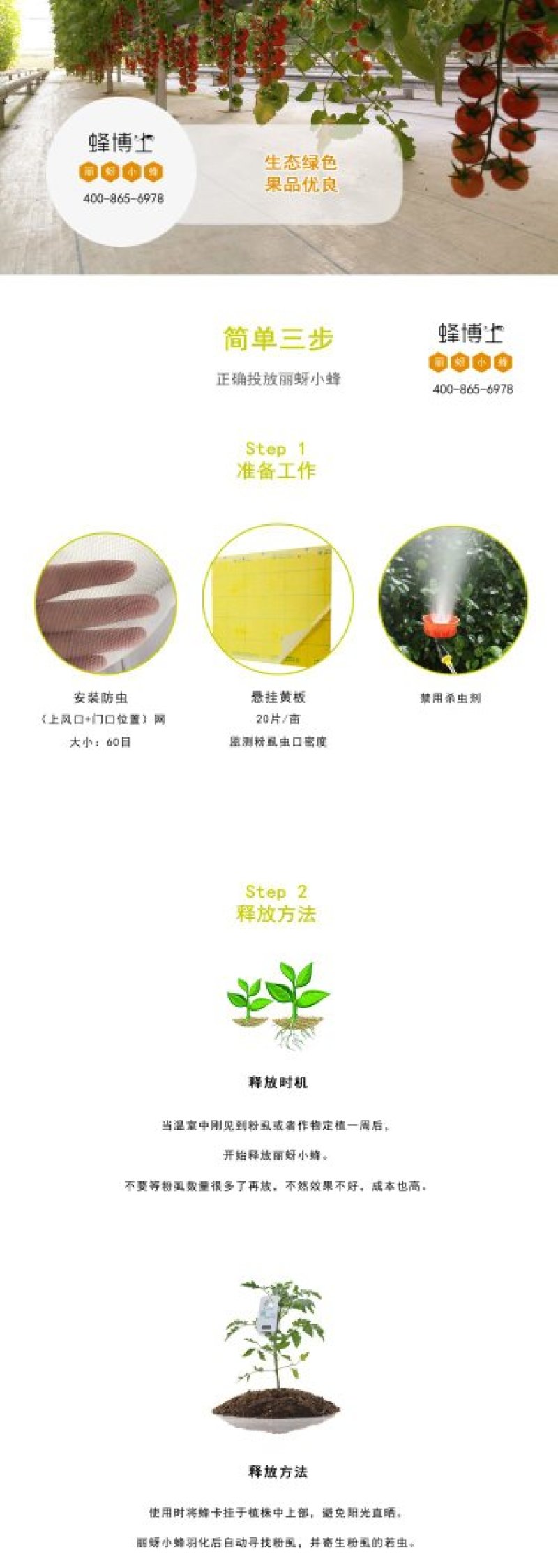 Dr.bee蜂博士丽蚜小蜂白粉虱生物防治天敌