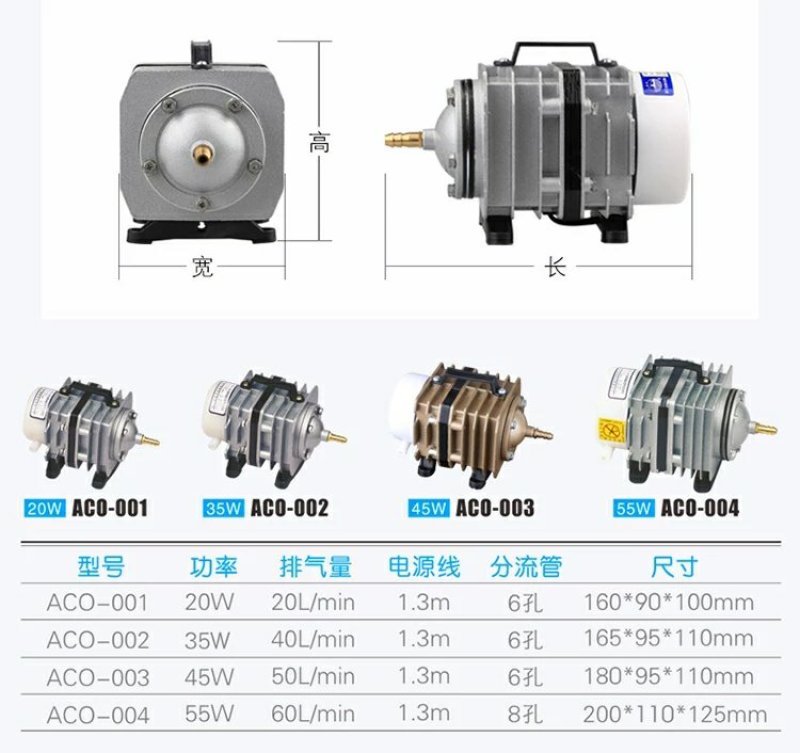 森森小型增氧泵卖鱼增氧机海鲜鱼缸充氧泵大功率打氧机养鱼氧