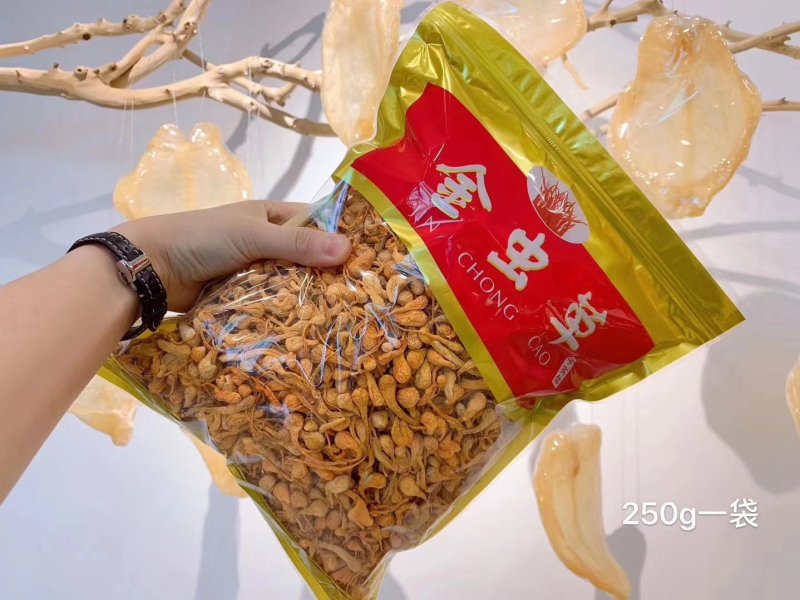 精选小号孢子头虫草花无硫精选干净无杂质香味浓