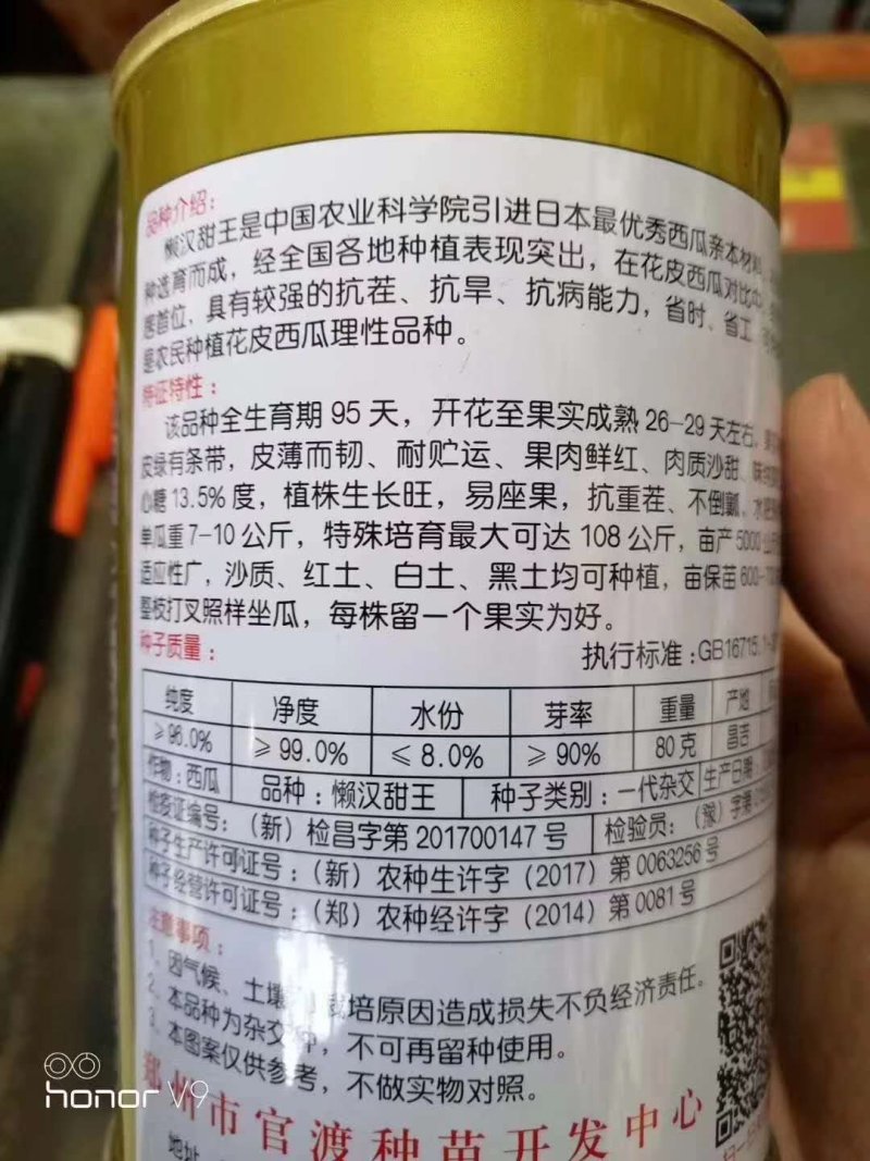 【优质】懒汉甜王西瓜种子甜度高大红瓤产量高上市早