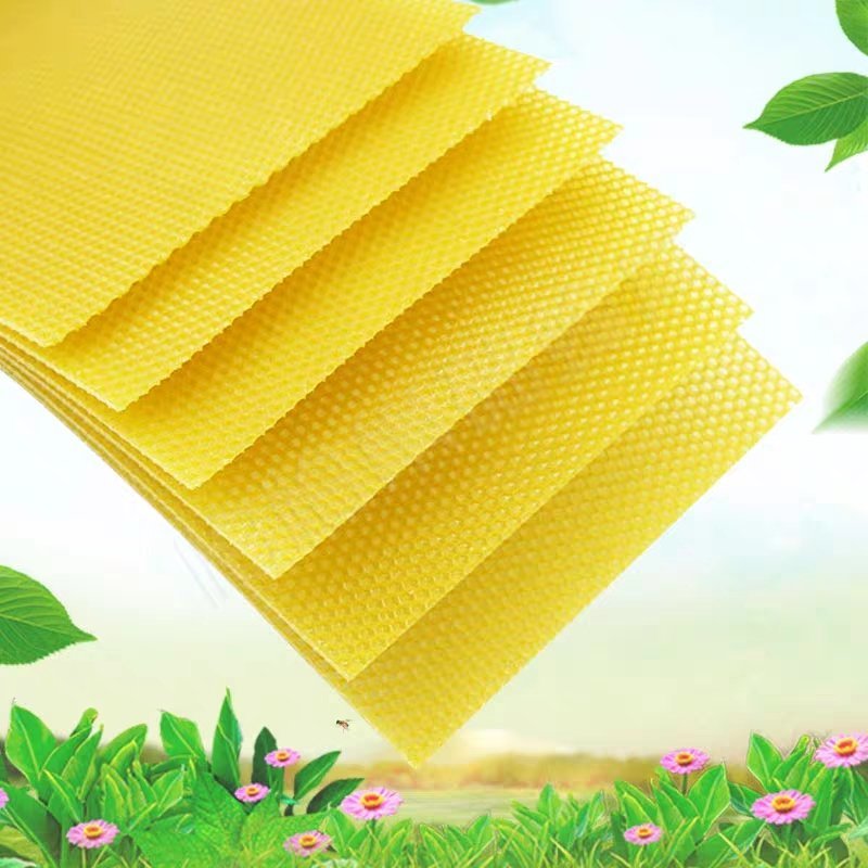 意蜂巢础新品怕怕深房加厚蜂蜡巢础片蜂巢基蜂皮养蜂工具30