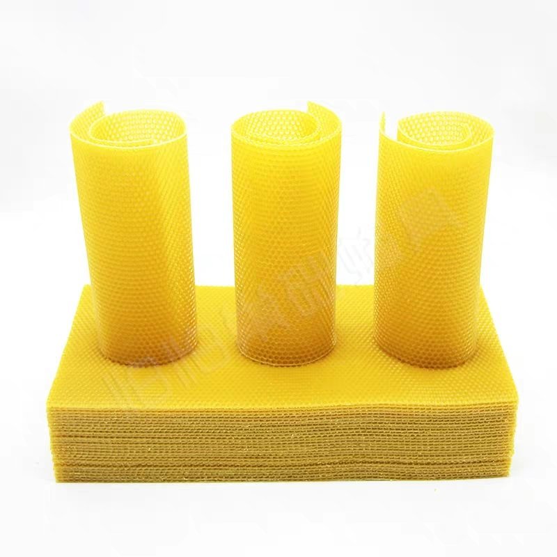 中蜂巢础片深房蜂巢蜂蜡蜜蜂箱养蜂工具巢脾巢基36片怕怕巢
