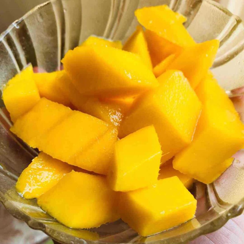 【支持一件代发】青皮金煌芒，新鲜芒果，带青花皮