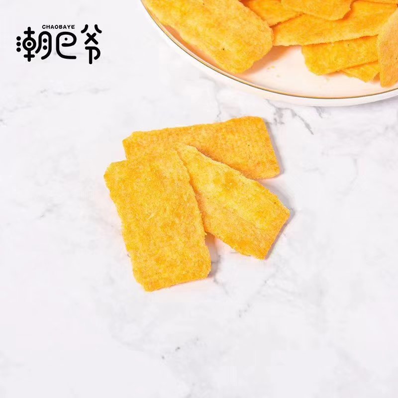 潮巴爷脆锅巴香酥锅巴麻辣味3桶烧烤味3桶