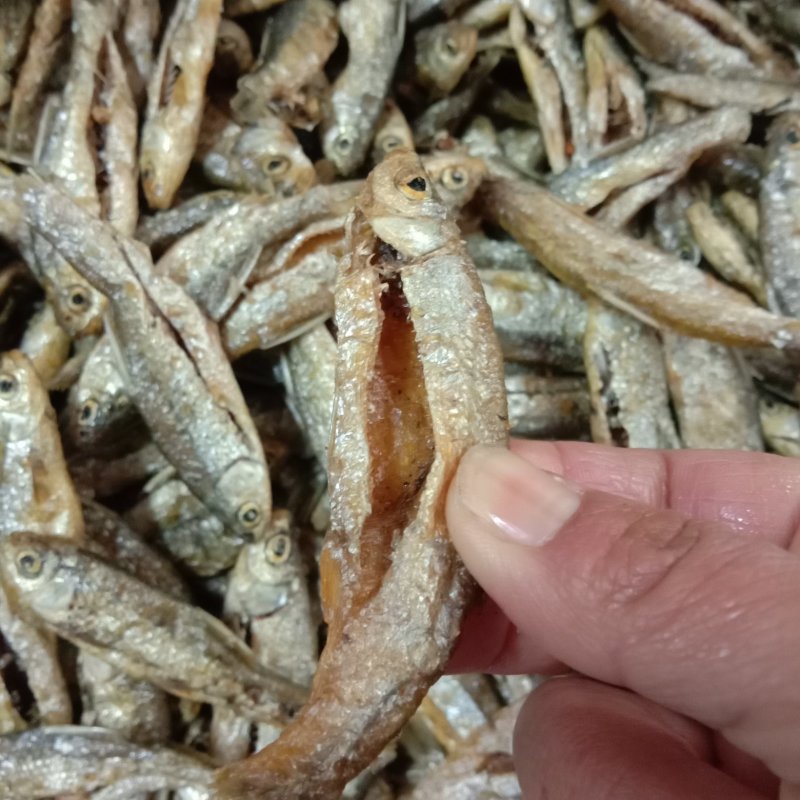 油炸鱼油炸小白条淡水无盐油炸鱼干破肚不苦