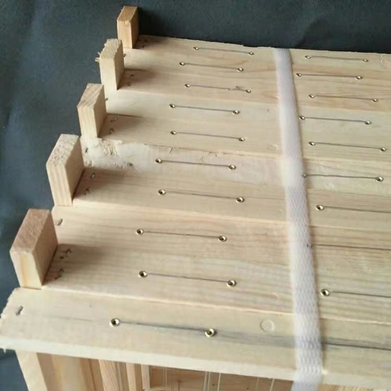 成品巢框中蜂标准杉木蜜蜂巢框带铜眼蜂箱巢础框