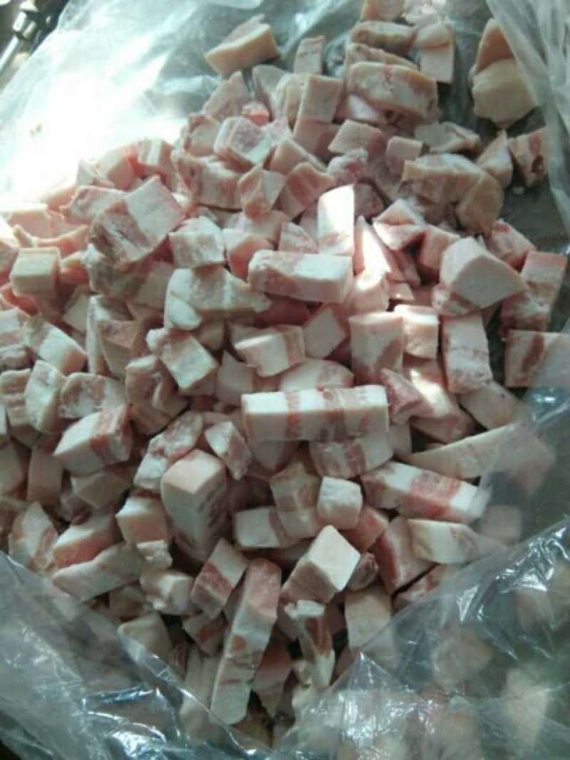带皮五花肉丁冷冻红烧肉肉丁肉块切好猪肉20斤外省包