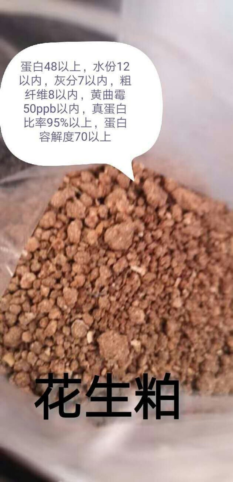 48蛋白花生粕，山东产，袋装，国产非转原料