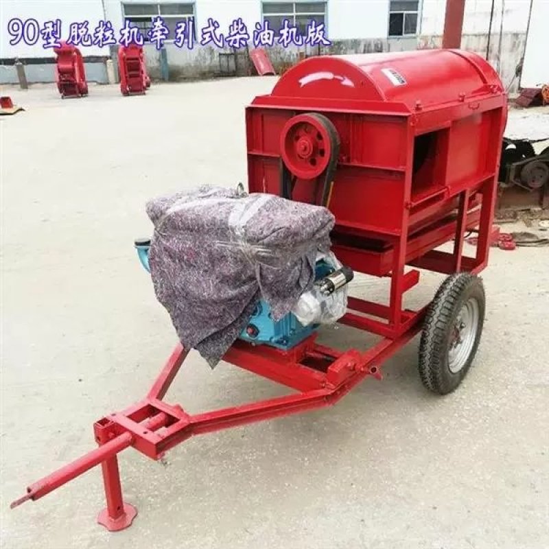 能脱谷子、高粱和大豆，一机多用的多功能脱粒机