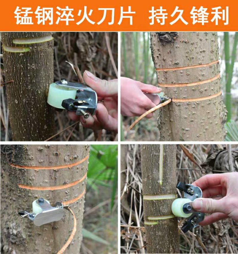 立锦果树环割环剥器柑橘荔枝蜜柚柚子树开甲剥皮刀环剥环割剥