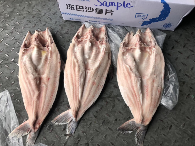 冷冻巴沙鱼柳全规格带皮鱼柳原料板冻