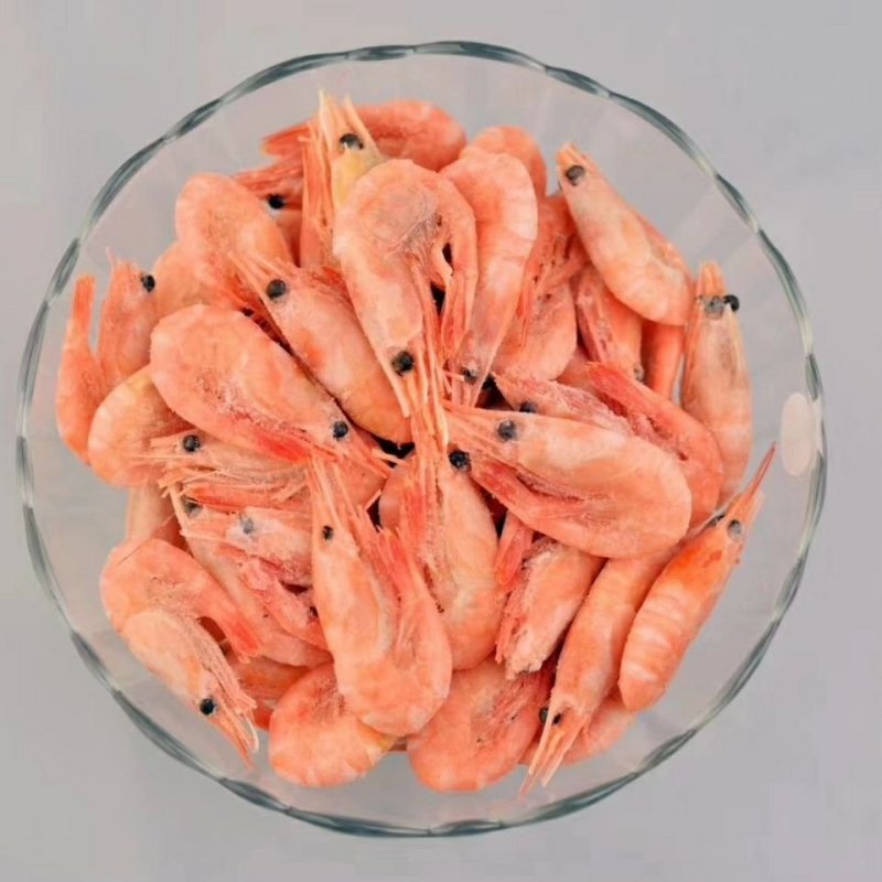 包邮北极虾甜虾刺身即食冰虾鲜活带籽头腹籽海鲜水产冻虾