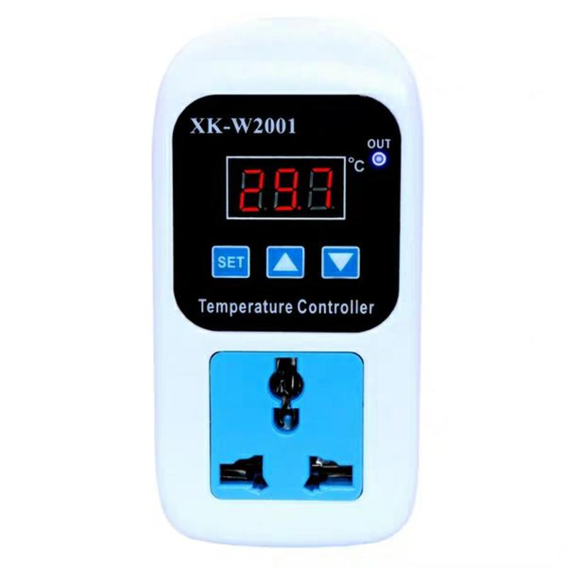 XK-W2001电子控温插座温度控制器全自动开关可调数显