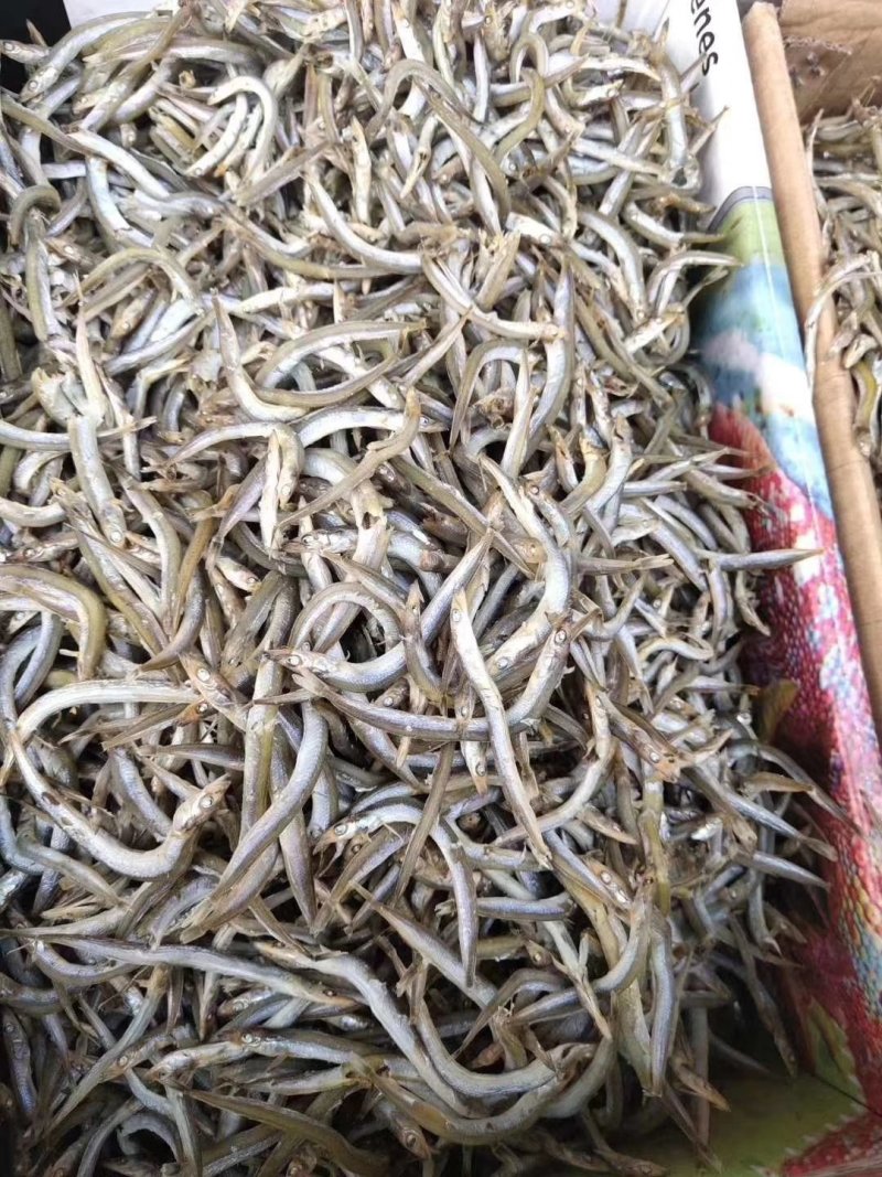 银针鱼，又名面条鱼，微微咸。一箱净重8.5斤左右