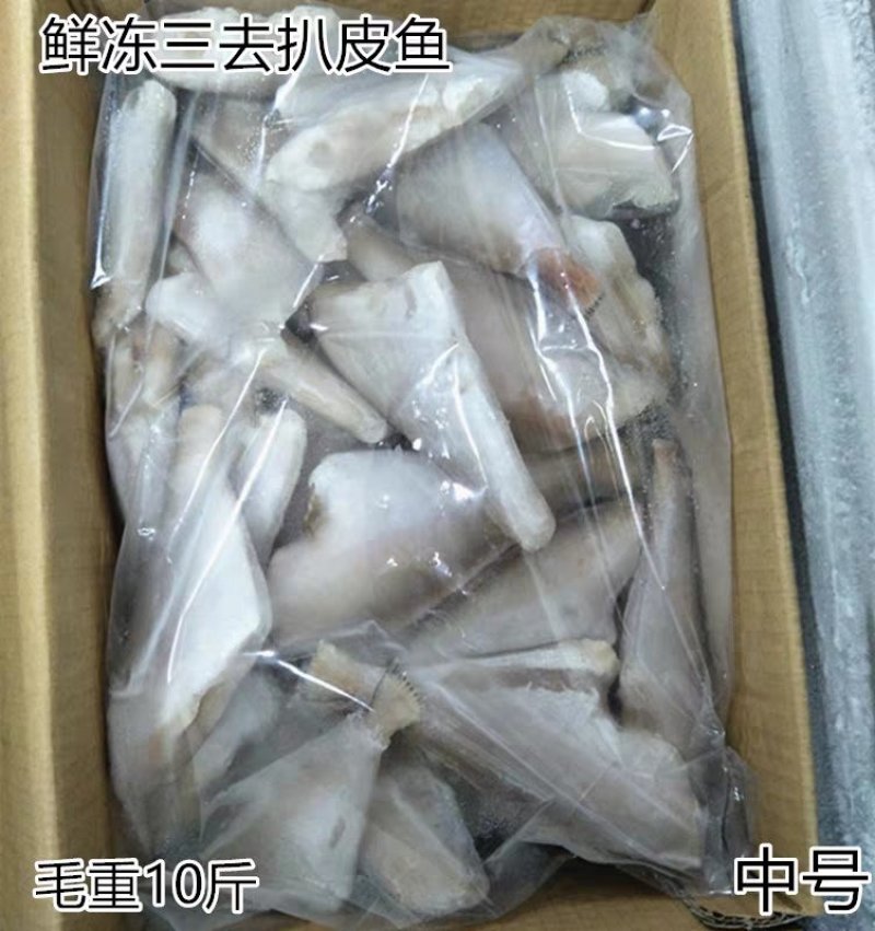 冷冻扒皮鱼中号马面鱼剥皮鱼小耗儿鱼毛重包冰9斤鲜活海鲜