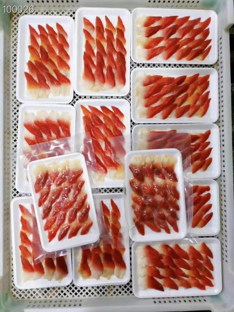 北极贝刺身切理片料无冰衣生食海鲜沙拉料理贝