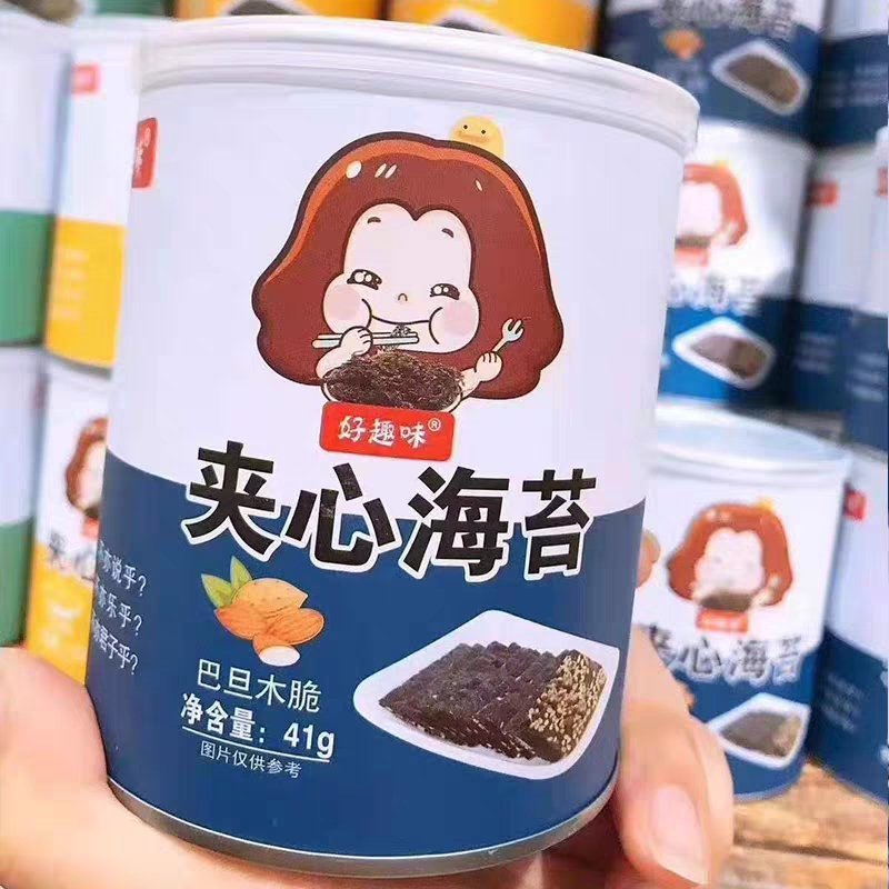 好趣味夹心海苔1件x16罐x41克