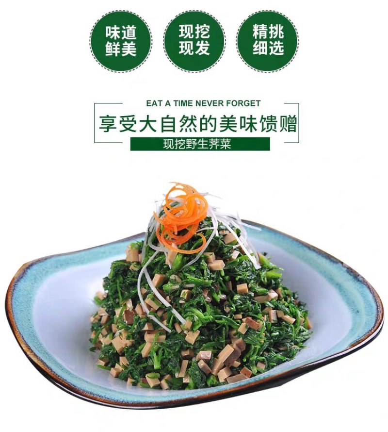 鲜野生荠菜带根新鲜非冷冻3斤装当季蔬菜不洗干过冬农村野菜